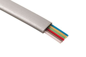 26 Guage 6 Conductor Flat Silver Satin